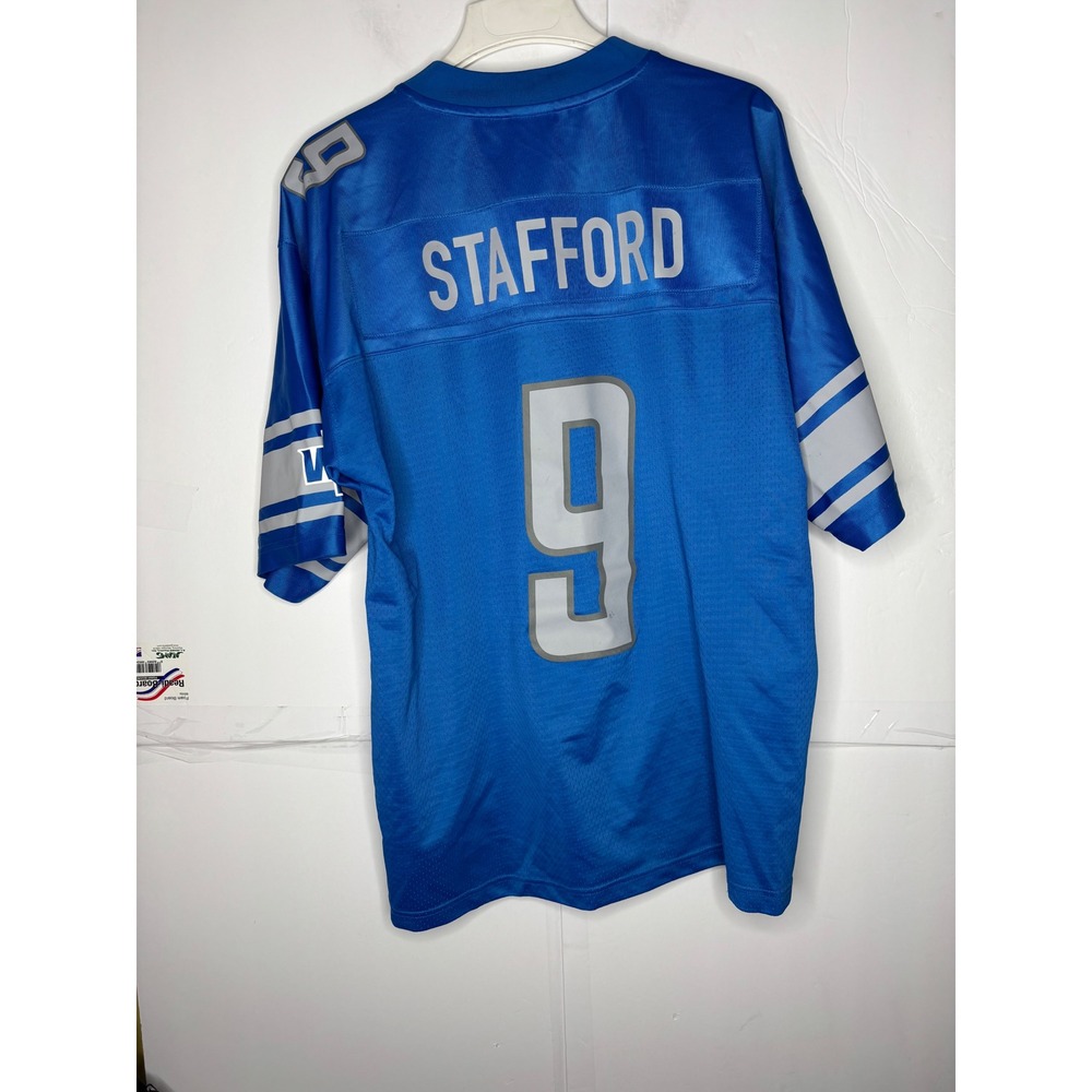 VTG Reebok NFL Pro Line Detroit Lions Matthew Stafford 9‎ Jersey Mens L Football
